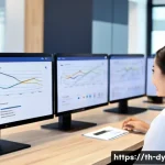 고객 이탈 방지를 위한 비즈니스 인사이트 - A modern Thai customer service center scene showing diverse Thai customers engaging with digital dev...