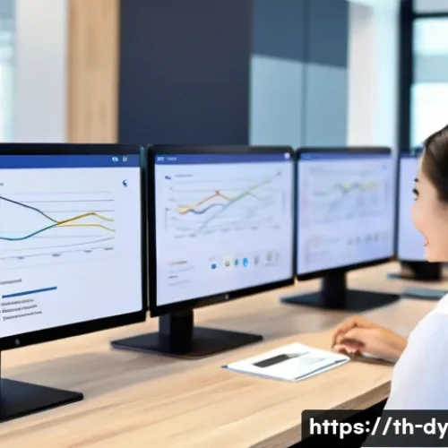 고객 이탈 방지를 위한 비즈니스 인사이트 - A modern Thai customer service center scene showing diverse Thai customers engaging with digital dev...