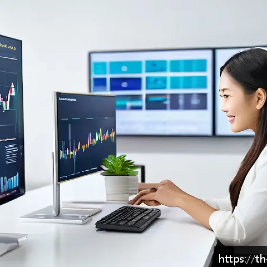 고객 예측 모델링을 통한 이탈 방지 전략 - A modern Thai business office environment with diverse professionals analyzing customer behavior dat...